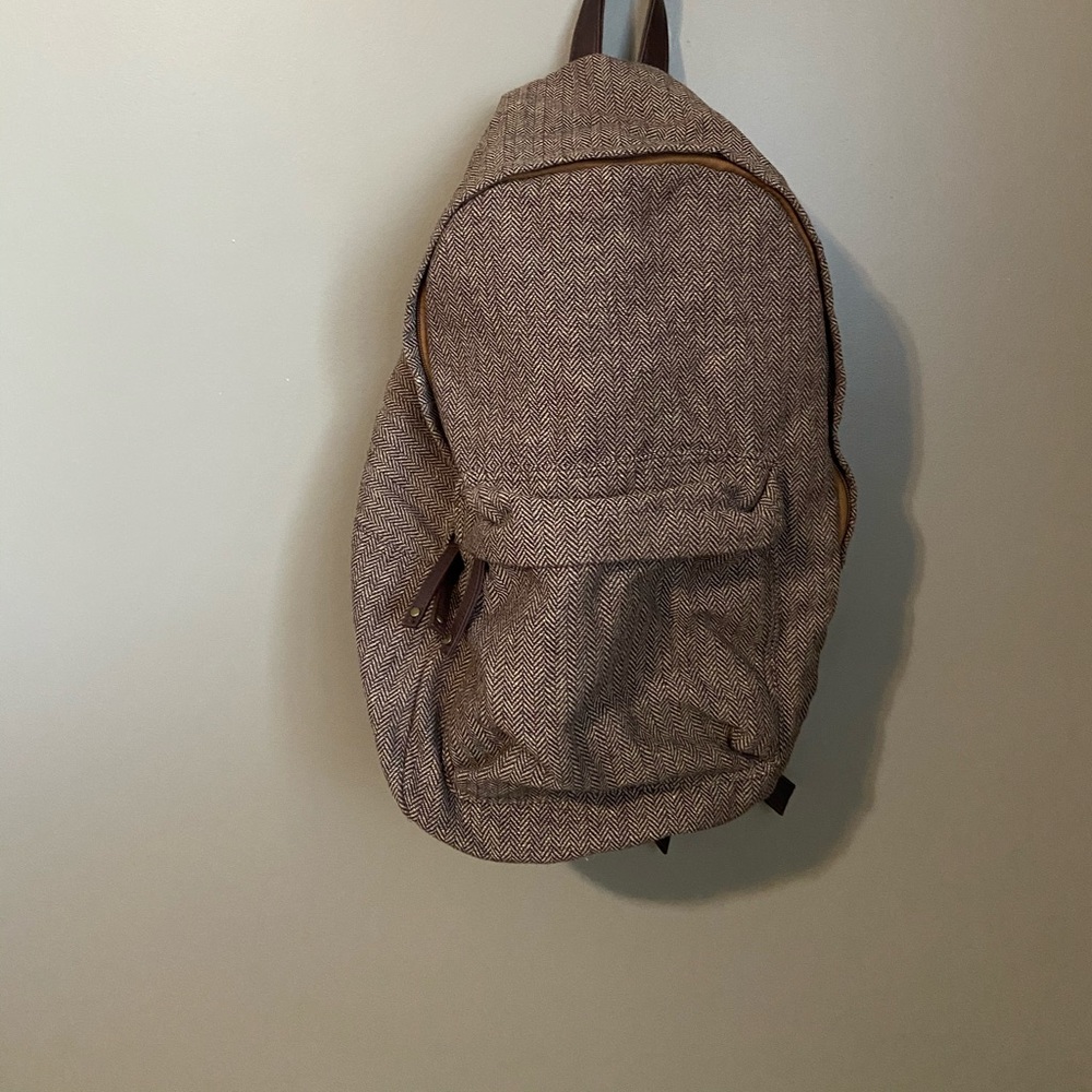 Forever 21 Brown Tweed Backpack